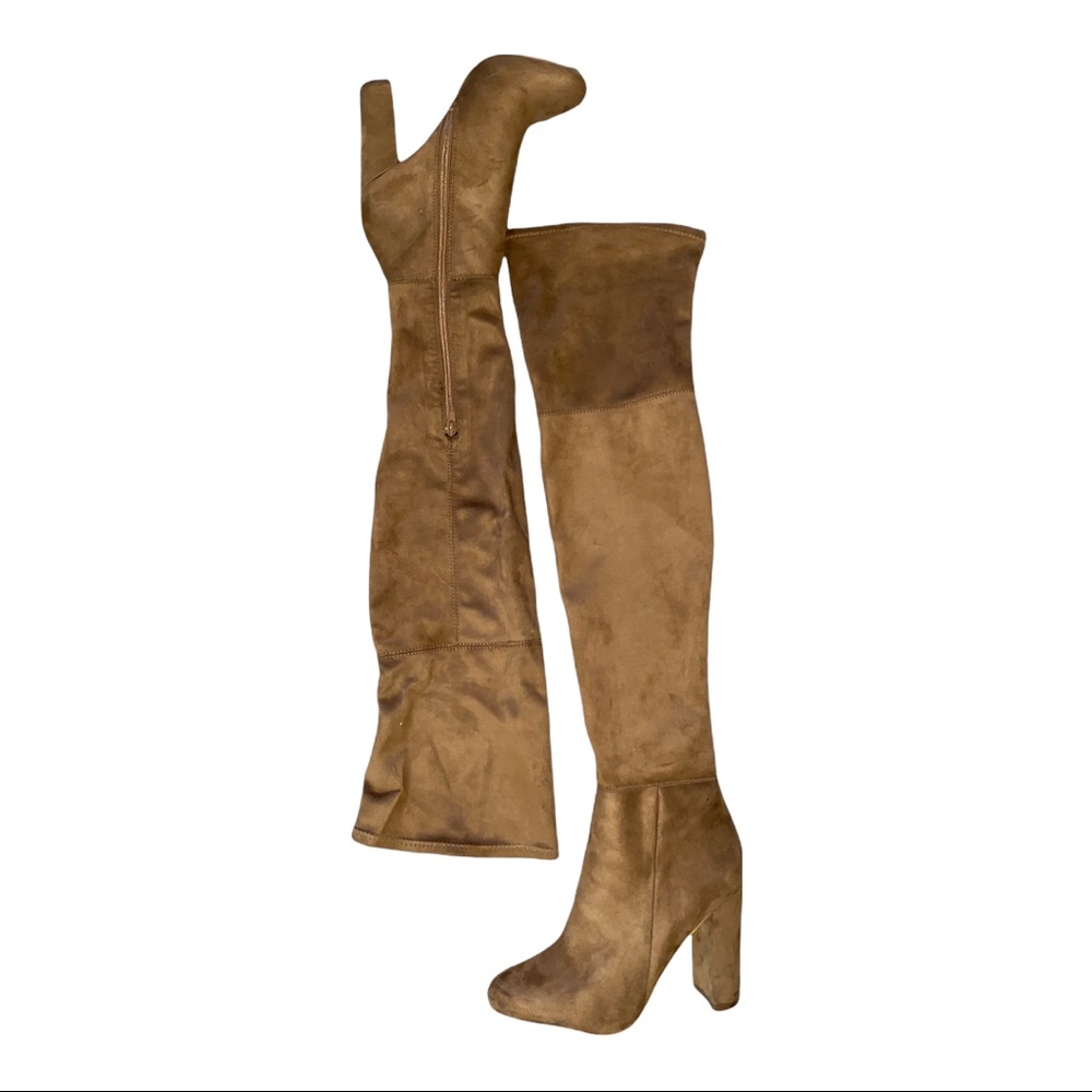 Aldo Steinar Beige Suede Over The Knee Boots Size 7.5